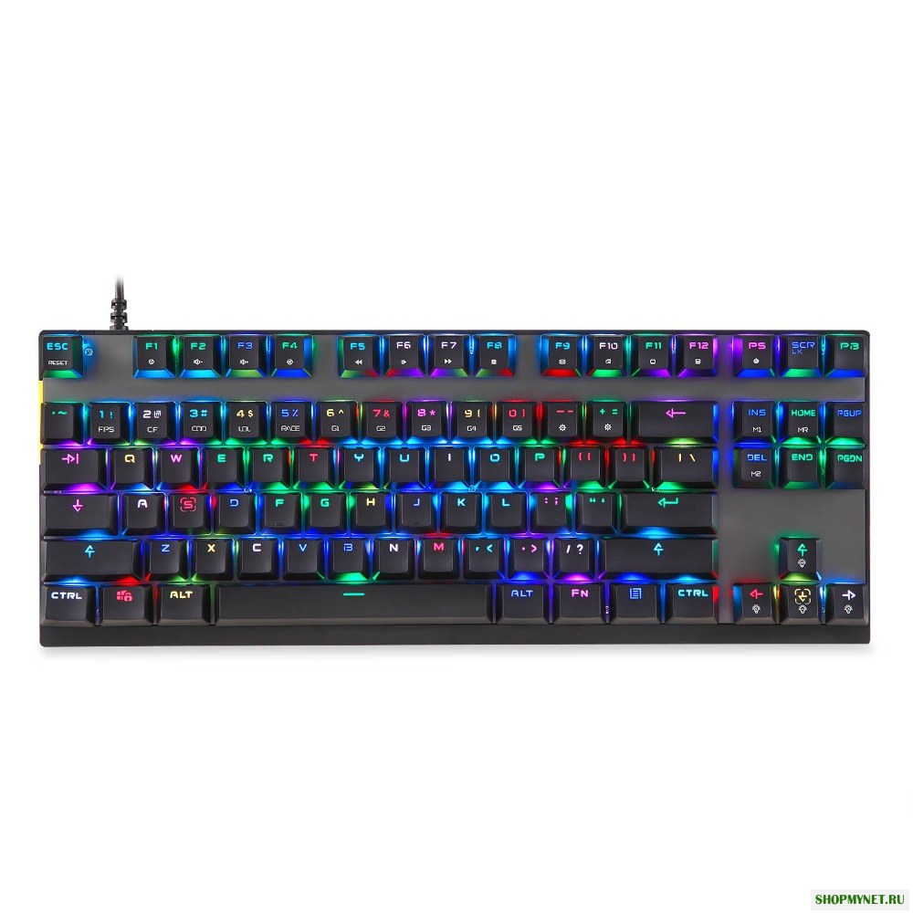 Motospeed K82 87 Keys RGB Backlight USB Wired Механический Игры Клавиатура