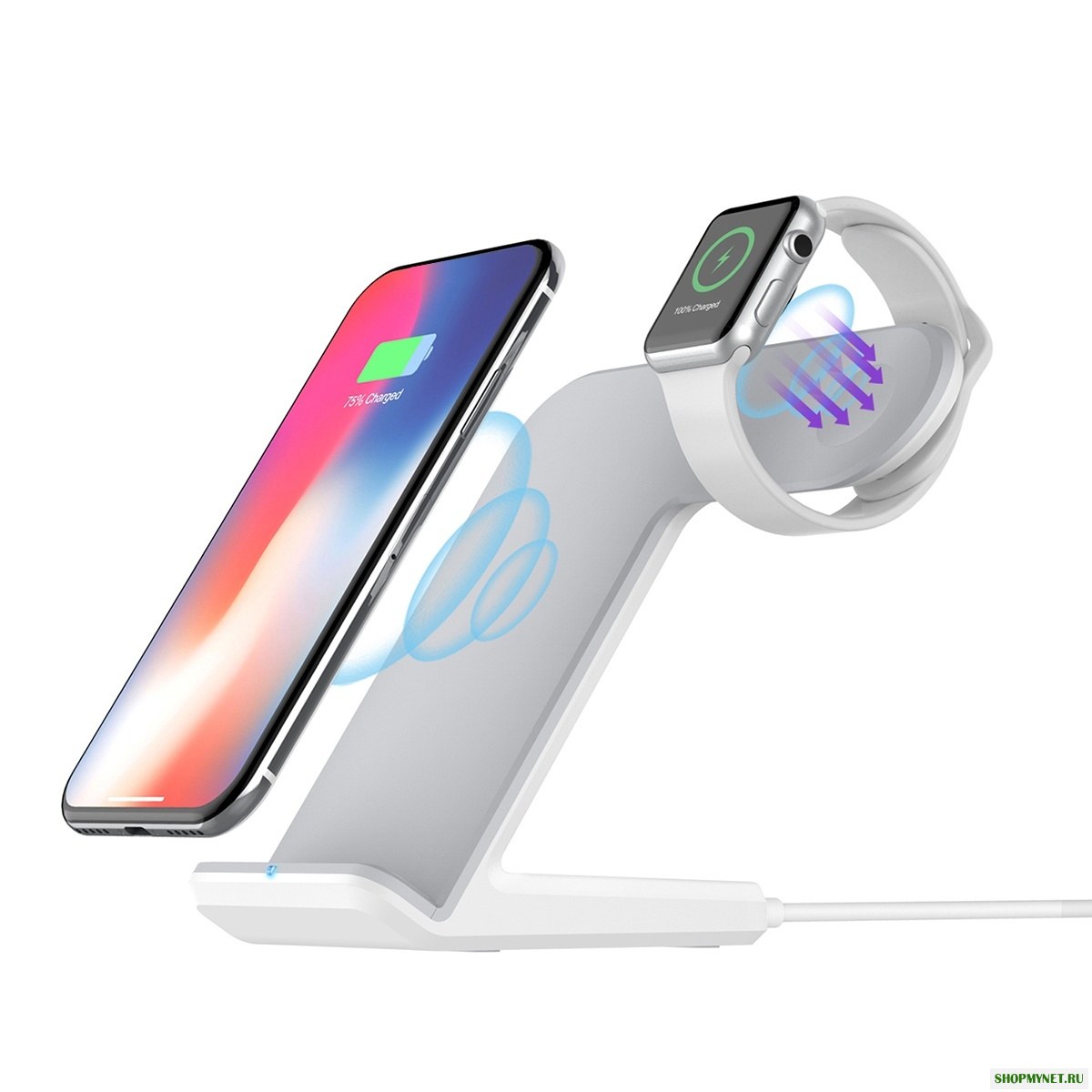 10W Qi Телефонные док-станции Беспроводное быстрое зарядное устройство Подставка для док-станции для Samsung S8 S9 для iPhone