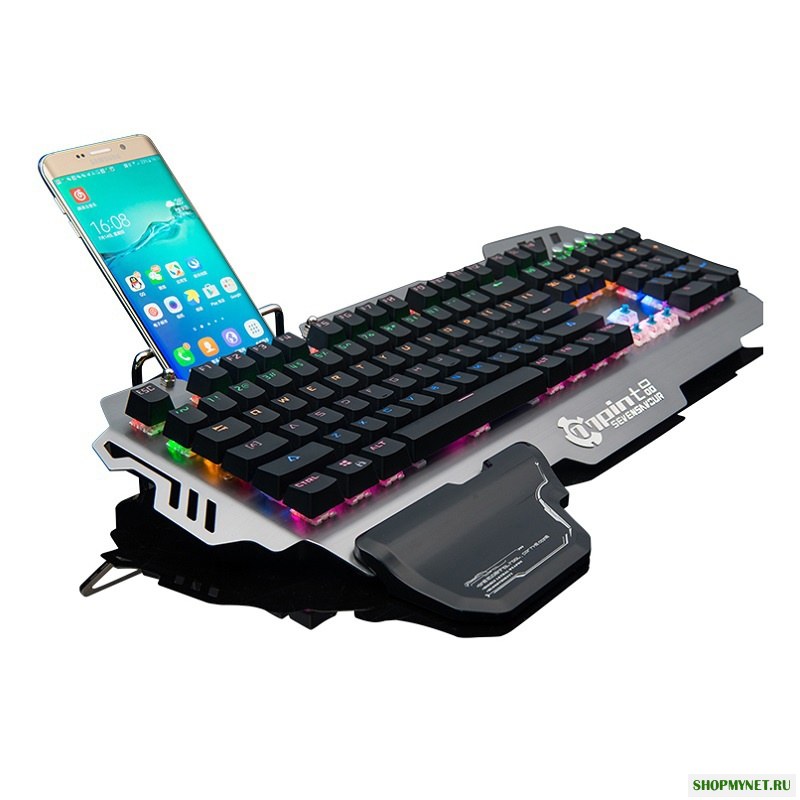 PK-900 104 Ключи NKRO CIY Blue Switch Colorful Подсветка Механический Игры Клавиатура