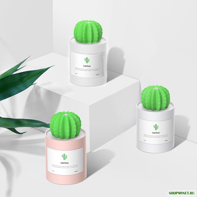 Loskii HP-202 USB-порт 280ML Mini Cactus Shape Воздухоочиститель Cool Туман Увлажнитель для Авто Домашний офис